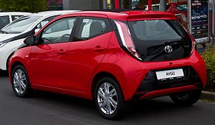 Toyota Aygo vista trasera.