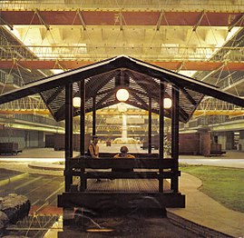 Pergola in the Dallas Trade Mart Grand Courtyard c.1958