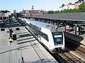 Un autocar de dos pisos Bombardier en la estación de Østerport en enero de 2005.