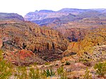 Tonto National Forest canyons from above.