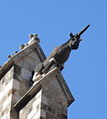 Gàrgola amb unicorn, a catedral de Barcelona, a es:Catedral de Santa Eulalia de Barcelona i pt:Catedral de Barcelona.