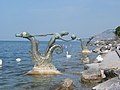 Sculptures sur le Lac Léman à Vevey.