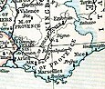 Le comté Provence dans le royaume d'Arles (Saint-Empire romain germanique) en 1184