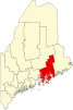 漢考克縣在緬因州的位置