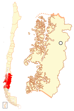 Aiséns placering i Chile