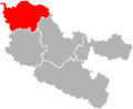 Localización de Arrondissements im Département Moselle