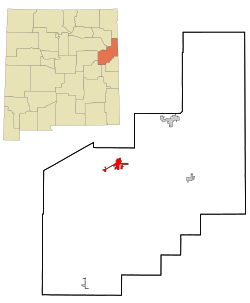 Location of Tucumcari in نیو میکسیکو