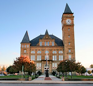 Tipton County Courthouse, gelistet im NRHP Nr. 84001665[1]