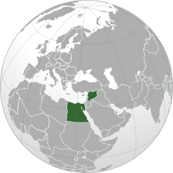 Location of Cộng hòa Ả Rập Thống nhất
