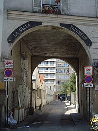 Entrée de la villa Faucheur.