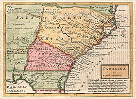 Localização de Província da Carolina