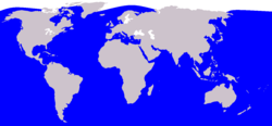 Range de Orcinus orca (blu kolore)