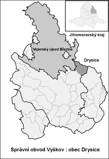 Drysice na mapě