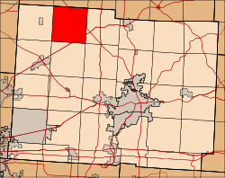 Location in Licking County