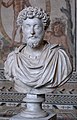 Marco Aurelio, hispano, Emperador de Roma, apodado El Sabio (y un exponente de la filosofía estóica), nacido en Ucubi (actual Espejo, Córdoba, España), en el 121 d.C. (Uno de los 5 Emperadores Buenos: Trajano, Adriano, Marco Aurelio, Nerva y Antonio Pio).