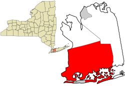 Lage im Nassau County