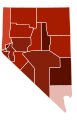 Image 13Map of counties in Nevada by racial plurality, per the 2020 census Legend Non-Hispanic White   30–40%   50–60%   60–70%   70–80%   80–90% (from Nevada)