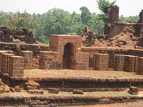 Prayer hall and the Mihrab at the Mirjan fort