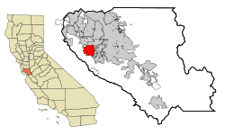 Lokasi di County Santa Clara dan negara bagian California