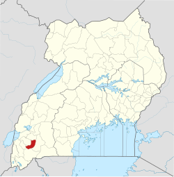 District location in Uganda