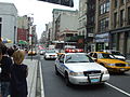 ニューヨーク市警察のパトカー。同警察は市販品ではなく、独自のものを採用している。
