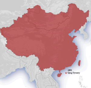 Teritoriul aflat sub dominația Dinastiei Qing