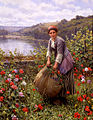 The Grass Cutter by Daniel Ridgway Knight