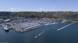 View of the town harbour