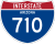 Interstate 710 marker