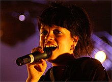 Lily Allen pada konser bulan Juli 2007