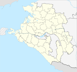 索契在克拉斯诺达尔边疆区的位置