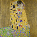 «Kysset» av Gustav Klimt viser et begjærlig erotisk kyss.