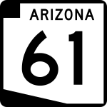 Straßenschild der Arizona State Route 61