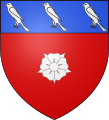 Capo d'azzurro caricato di tre falconi d'argento (famiglia de Gigord, Francia)