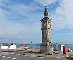 מגדל השעון ב-Shanklin Esplanade, Isle of Wight, הוקם לציון יובל היהלומים של המלכה ויקטוריה בשנת 1897