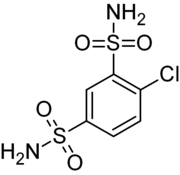 Skeletal formula of clofenamide