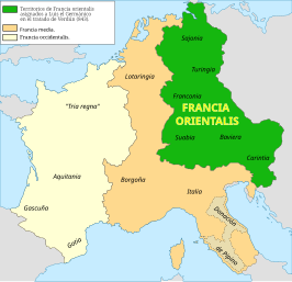 Oost-Francië in 843