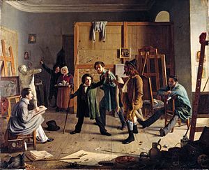 Atelierszene (Johann Peter Hasenclever)