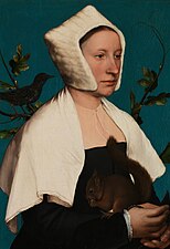 Portrait of a Lady with a Squirrel and a Starling (c. 1526–1528) Hans Holbein the Younger