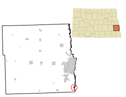 Location of Oxbow, North Dakota