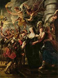 De koningin ontvlucht Blois (1622-'25), Louvre te Parijs