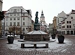 Schlegelbrunnen und Nikolaikirche