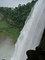 A view of the Huangguoshu Waterfall from the Water-Curtain Cave.