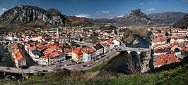 Gezicht op Tarascon-sur-Ariège