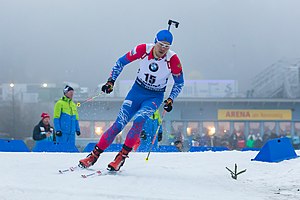 Matwei Jelissejew im Sprint in Oberhof 2020