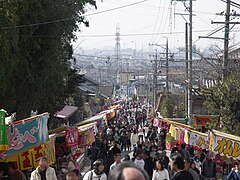 Festival Street at Ōagata Shrine, March 2008