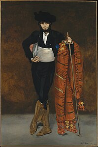 Jeune Homme en costume de majo, 1863, 188 × 125 cm), NY, Metropolitan Museum of Art.
