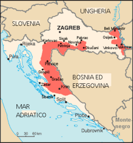 Repubblica Serba di Krajina - Localizzazione