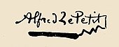 signature d'Alfred Le Petit