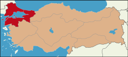 Location of Kawasan Marmara